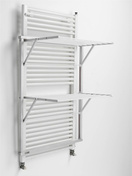 Arredamenti Klaus Suszarka na pranie na kaloryfer - 89 x 68 cm, Biały