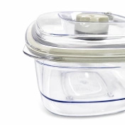 Wartmann pojemnik próżniowy 1,4 l BPA-free kwadratowy 3-pozycyjny zawór mikrofalówka zamrażarka