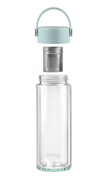 Butelka z podwójną ścianką i zaparzaczem Fuori 350 ml Miętowa 30190