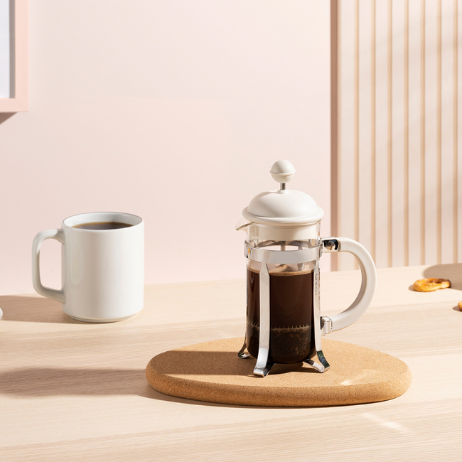 Zaparzacze tłokowe French Press Caffettiera 0.35L Off White
