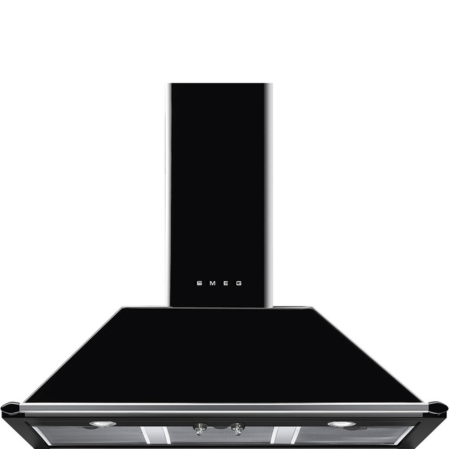 Smeg - Okap Kuchenny, Victoria, 100 Cm, Czarny Victoria Kt100Ble Czarny