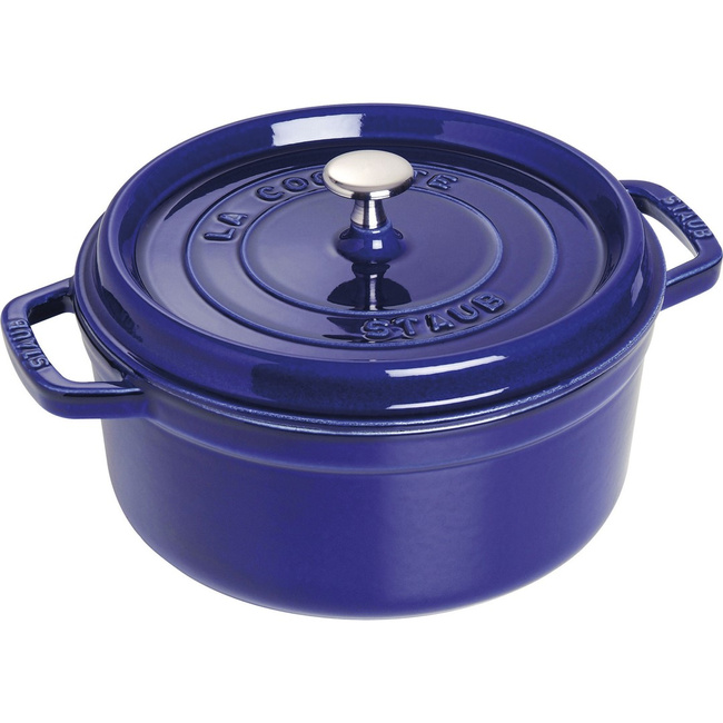 Garnek żeliwny Staub La Cocotte okrągły 26 cm, 5,2 l, niebieski