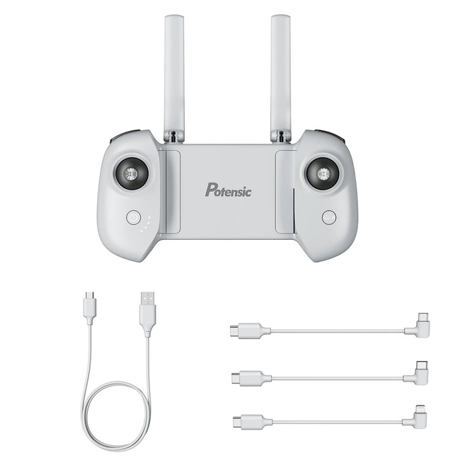 Kontroler do drona Potensic AT-RC do serii Atom i Atom SE, z kablami OTG