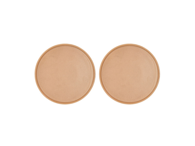 Talerze porcelanowe Villa Collection Fjord 21 cm, kremowe, 2 sztuki