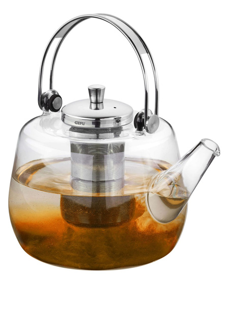 Infusa Czajnik do herbaty 1 ltr Szklane borokrzemowe szkło 19.5x12.5x17 cm GEFU