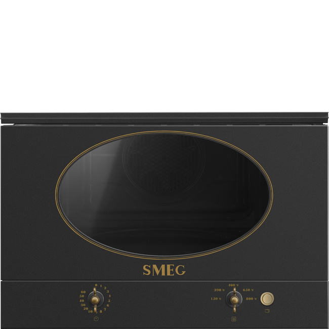 Smeg - Kuchenka mikrofalowa Coloniale Mp822Nao Antracytowy