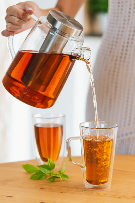 Zaparzacz do herbaty Vialli Design Diva 1500 ml ze szkła borokrzemowego