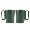 Dwa Kubki Ceramiczne Z Uszkiem 250 Ml Fuori Zielone 30039 - Vialli Design