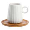 Intavola Zestaw 6 Filiżanek Do Kawy Ze Spodkami Porcelana 90 Ml La Porcellana Bianca