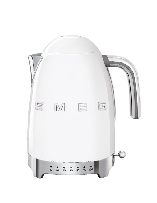 Smeg - Czajnik z regulacją Temp, biały Klf04wheu 50's Style