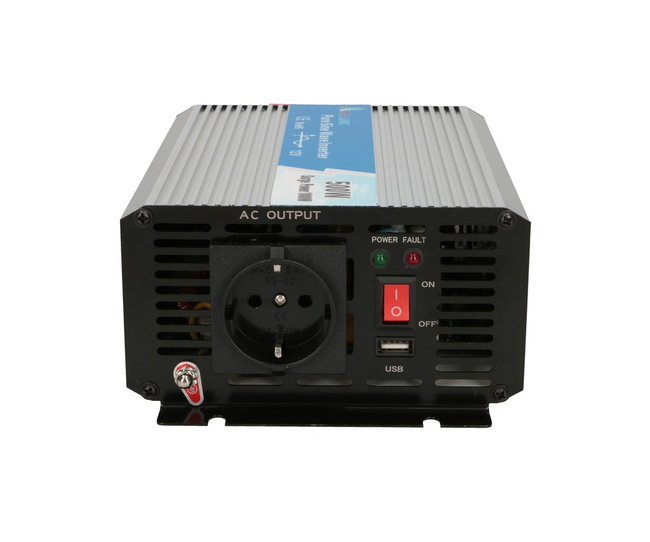 Przetwornica samochodowa Extralink OPIP-500W, czysty sinus, 12 V na 230 V, 500 W