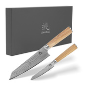 Shiori - 2-Set Orību Murō i Sifu zestaw dwóch noży ze stali damasceńskiej