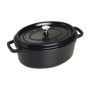 La Cocotte Garnek Żeliwny Owalny 4.2 Ltr, Czarny - Staub