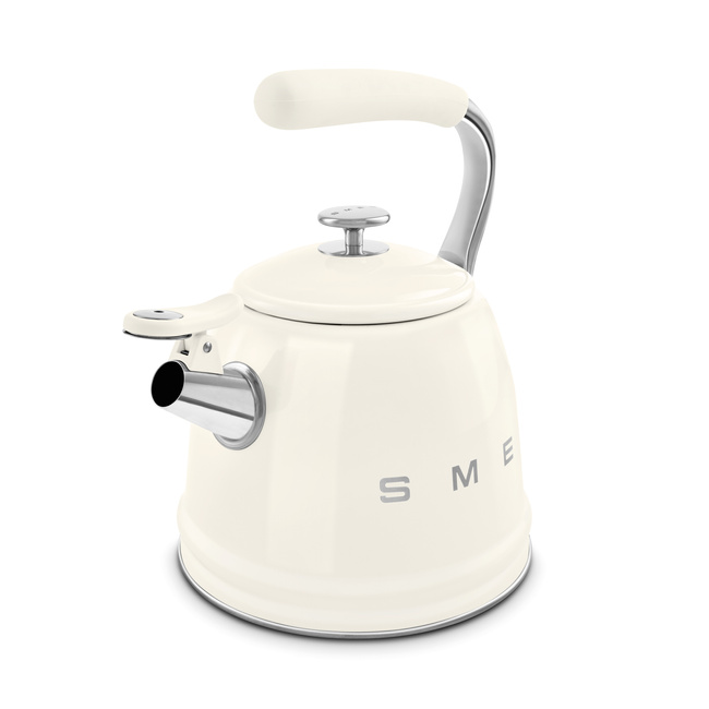 Smeg - Czajnik z gwizdkiem, kremowy 50's style Wkf01cr.