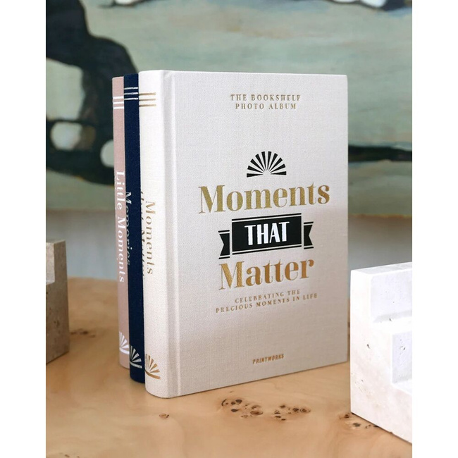 Album na zdjęcia Printworks Moments that Matter, beżowa tkanina, 80 stron