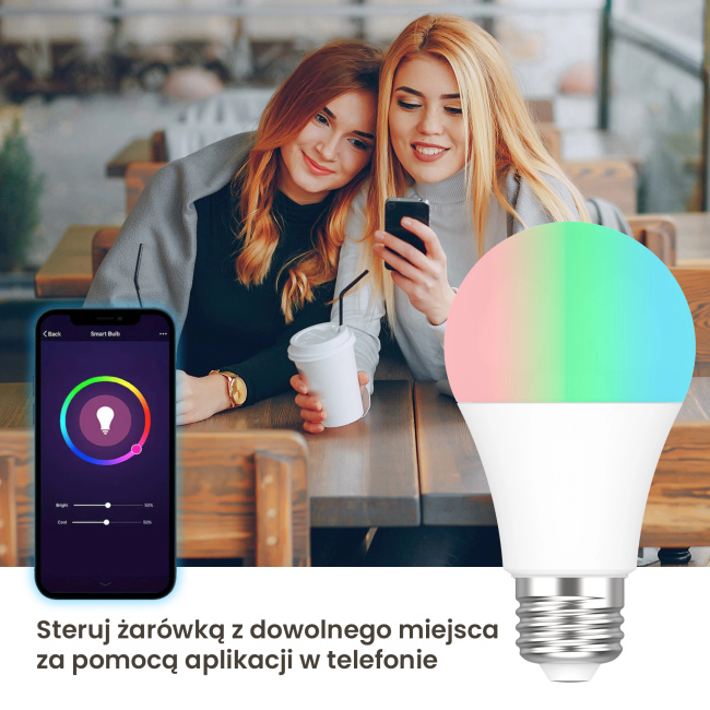 Extralink Smartlife | Żarówka LED | E27 A60 2700-6500K WiFi 220-240V, Tuya
