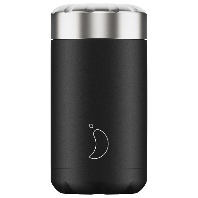 termosy obiadowe do żywności 500 ml black - Chilly's Bottles