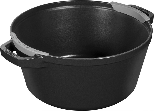 Zestaw 3 naczyń + pokrywka 24 cm czarny - Staub
