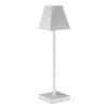 Lampa stołowa led etere biała ładowana usb - Le coq porcelaine