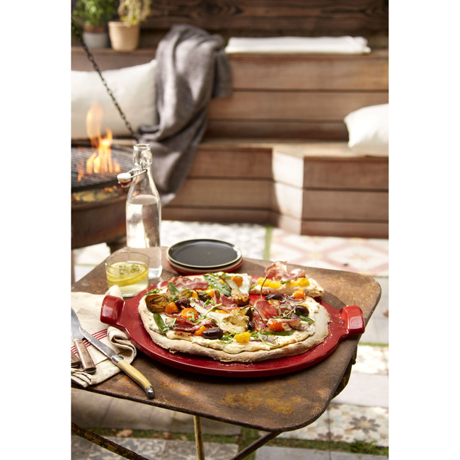 kamienie do pizzy do pieczenia 37 cm czerwony DP - Emile Henry