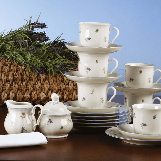 Seltmann Marie-Luise Streublume Zestaw 6 Talerzy Do Sałatek 20 Cm