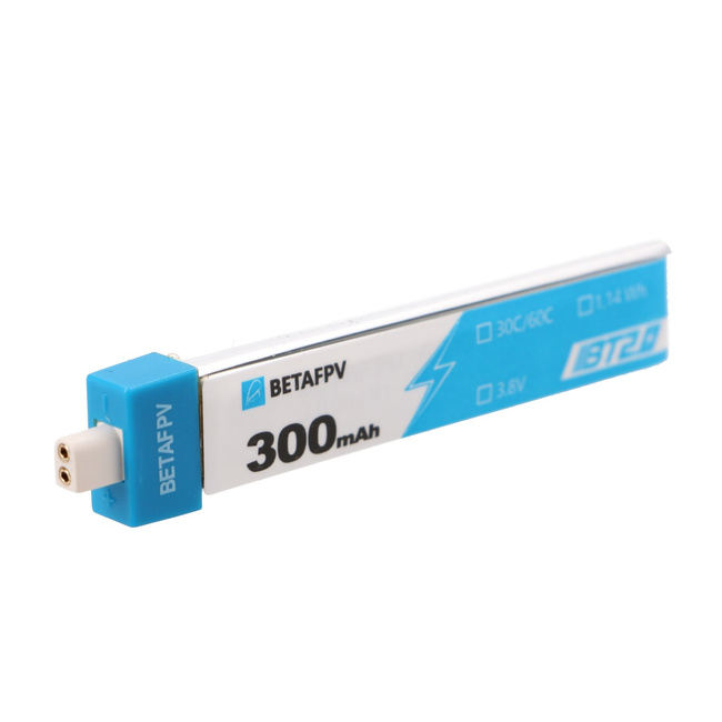 Betafpv Bt2.0 300mAh 8-pack | Zestaw baterii do dronów 1S | 3.8V, 300mAh