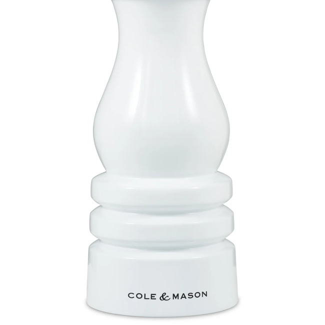Młynek do pieprzu London biały połysk 18 cm - Cole&mason