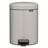 Kosz pedałowy Brabantia NewIcon 5 l, Soft Grey