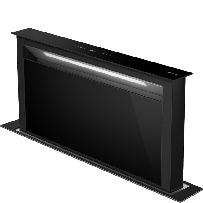 Smeg - Okap do zabudowy w blacie UNIVERSAL KDD90CNE2 Czarny