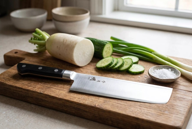 Fuji Cutlery Akira Reigetsu Nóż Nakiri 16 cm FC-0122