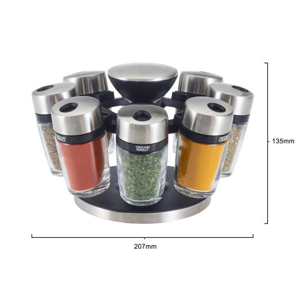Przyprawnik- Karuzela Premium z 8 Przyprawami - Cole&Mason