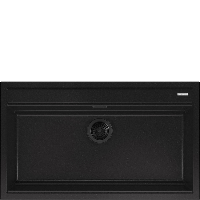 Smeg - Zlewozmywak kompozytowy QUADRA VSGX860MN Czarny