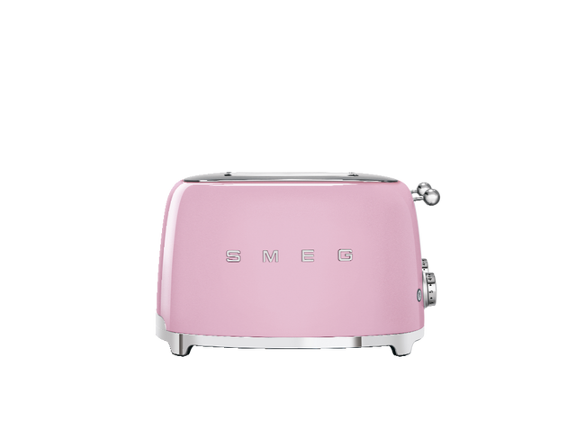 Smeg - Toster, cztery kromki, pastelowy róż 50's Style TSF03PKEU Pastelowy róż