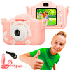 Extralink Kids Camera H27 Dual Różowy - Aparat Cyfrowy - 1080p 30fps, Wyświetlacz 2.0"