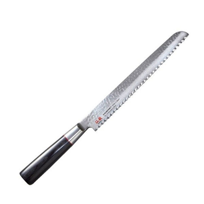 Suncraft Senzo Classic Bread Knife 220mm - Serrated Bread Cutting Knife