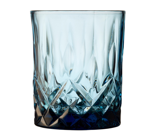 Szklanki do whisky Sorrento 320 ml 4 sztuki Niebieskie 27732