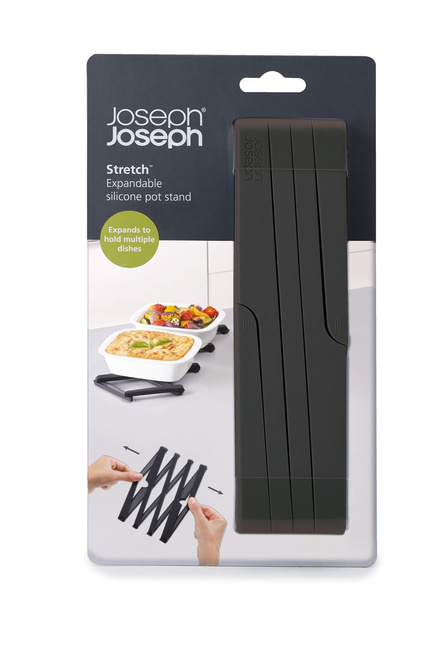 Podstawka pod gorące naczynia Joseph Joseph Stretch, rozsuwana, czarna