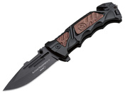 Nóż składany Boker Plus AK-14, stal 440C, aluminium i drewno, długość 22 cm