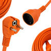 Extralink Powerlink | Przedłużacz zasilający sieciowy | 50m, Pomarańczowy, Bez uziemienia, 2 x 1,5mm2