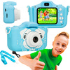 Extralink Kids Camera H28 Dual Niebieski - Aparat Cyfrowy - 1080p 30fps, Wyświetlacz 2.0"