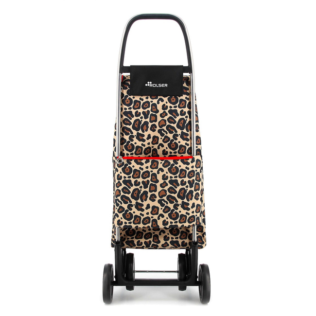 Wózek na zakupy Rolser I-Max Wild 4 Camel 4-kołowy 43 l lekki aluminiowy