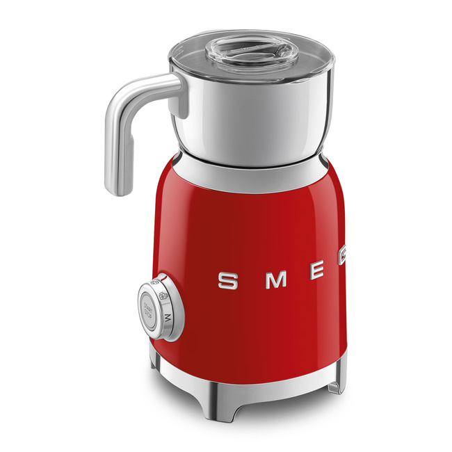 Smeg - Spieniacz do mleka, czerwony 50's style MFF11RDEU czerwony