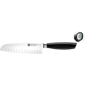 All * Star Nóż Santoku z rowkami 18 cm, srebrny - Zwilling