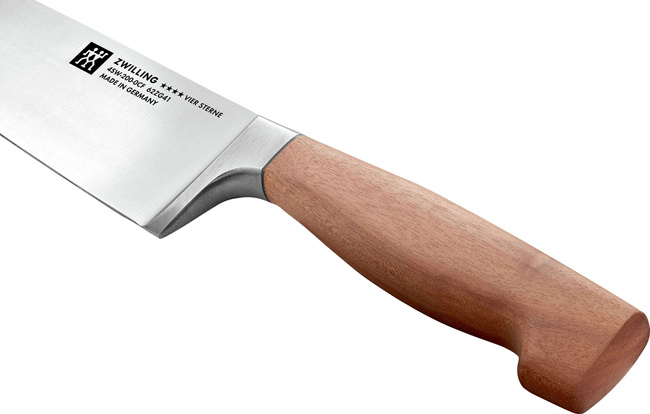 Nóż szefa kuchni Zwilling Four Star Wood 20 cm, uchwyt z drewna Kotibé