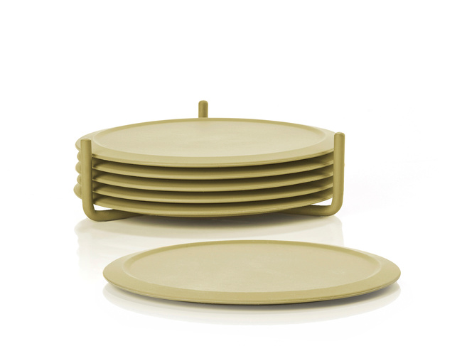 Podstawki pod szklanki Singles Leek green - Zone Denmark