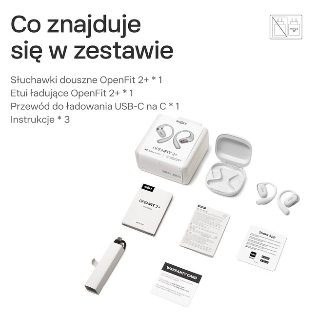 Słuchawki Shokz OpenFit 2+ GREY