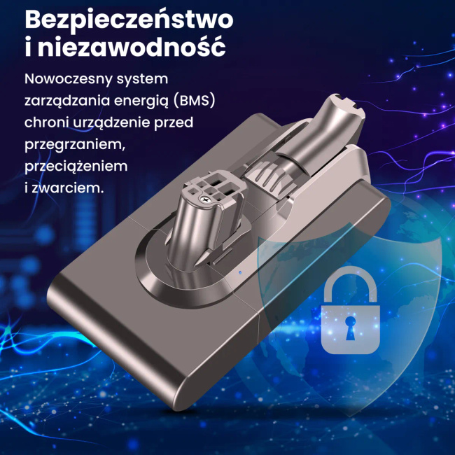 Extralink | Filtr + zamiennik baterii , akumulator do odkurzacza Dyson V12 | 25.2V 2500mAh