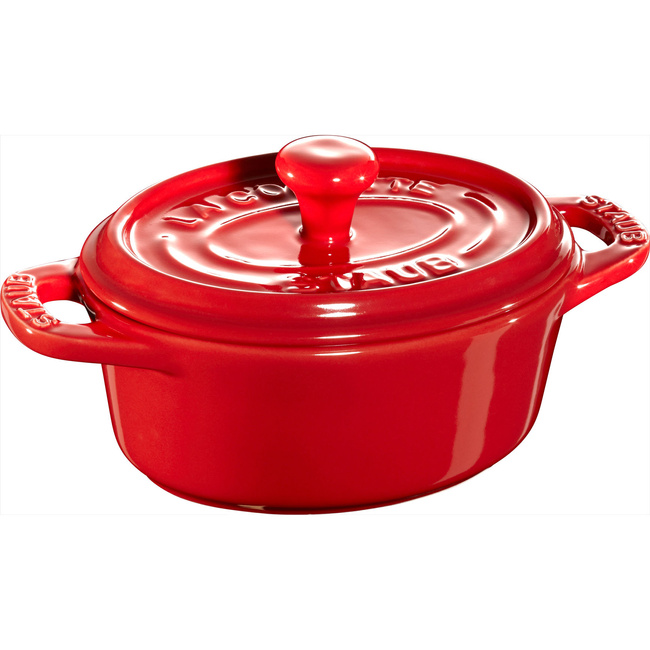 Mini Cocotte Owalny 200 ml, Czerwony - Staub