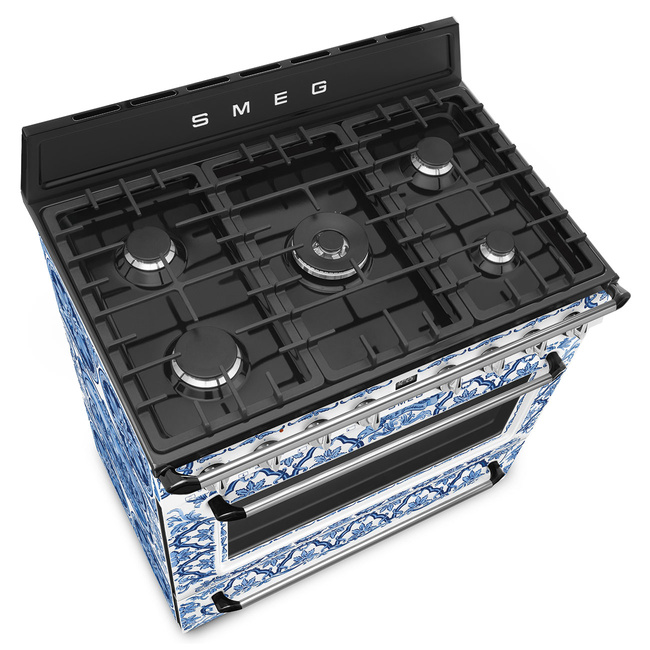 Smeg - Kuchnia Wolnost., 90cm, Victoria, D&G Victoria TR90DGME9 Mediterraneo.