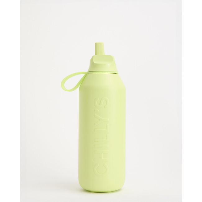Butelka termiczna Chilly's Series 3 Flip ze słomką, 500 ml, Limelite